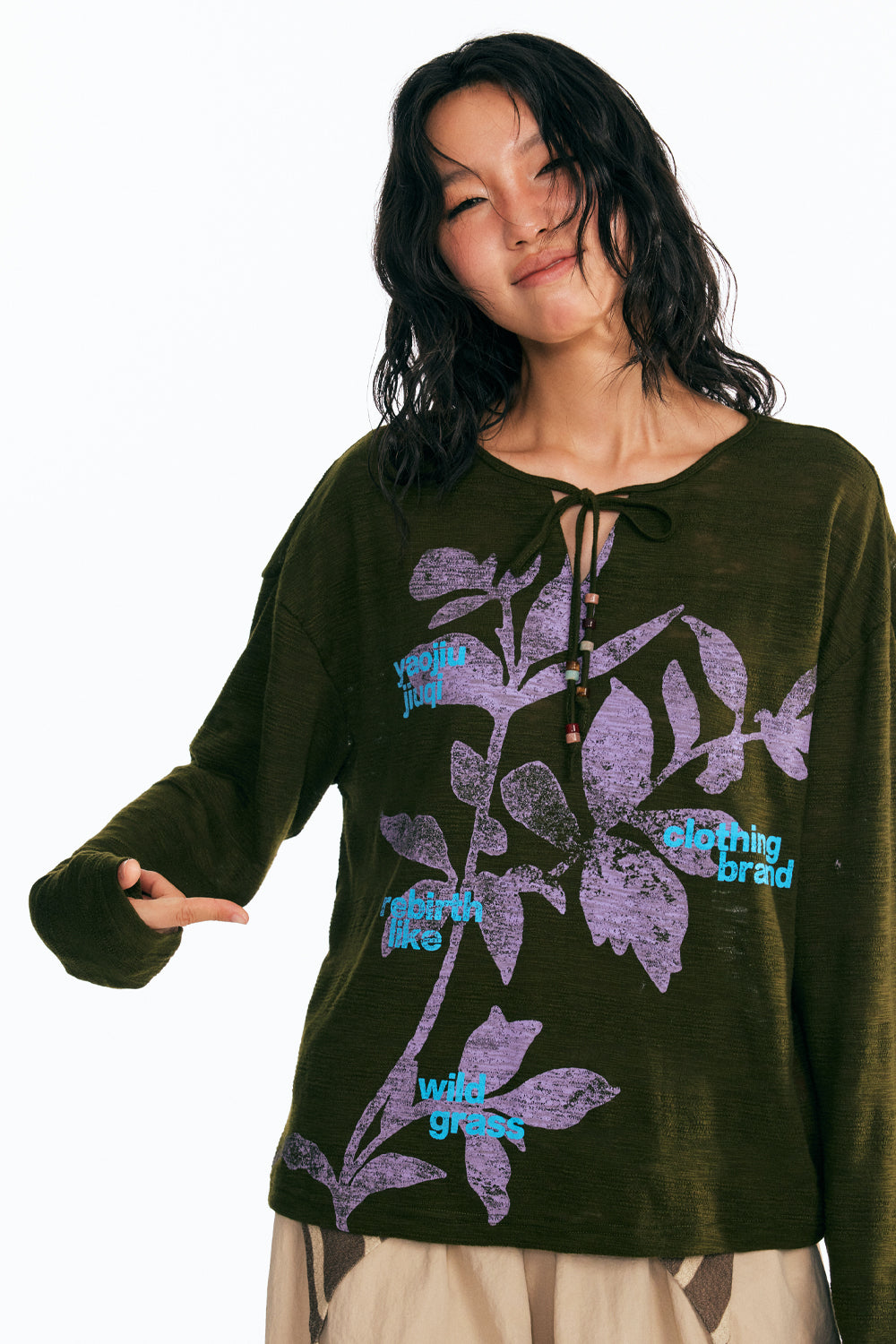 "Mayoye" Beaded Long Sleeve