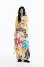 Hand-Painted Apple Long Sleeve