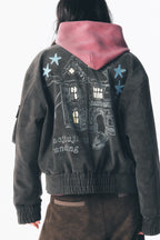 "Weird Bite House" Faux Diving Jacket