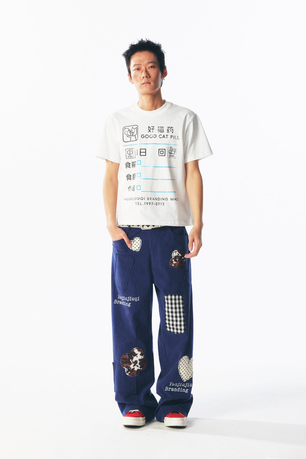 Patchwork Corduroy Overalls