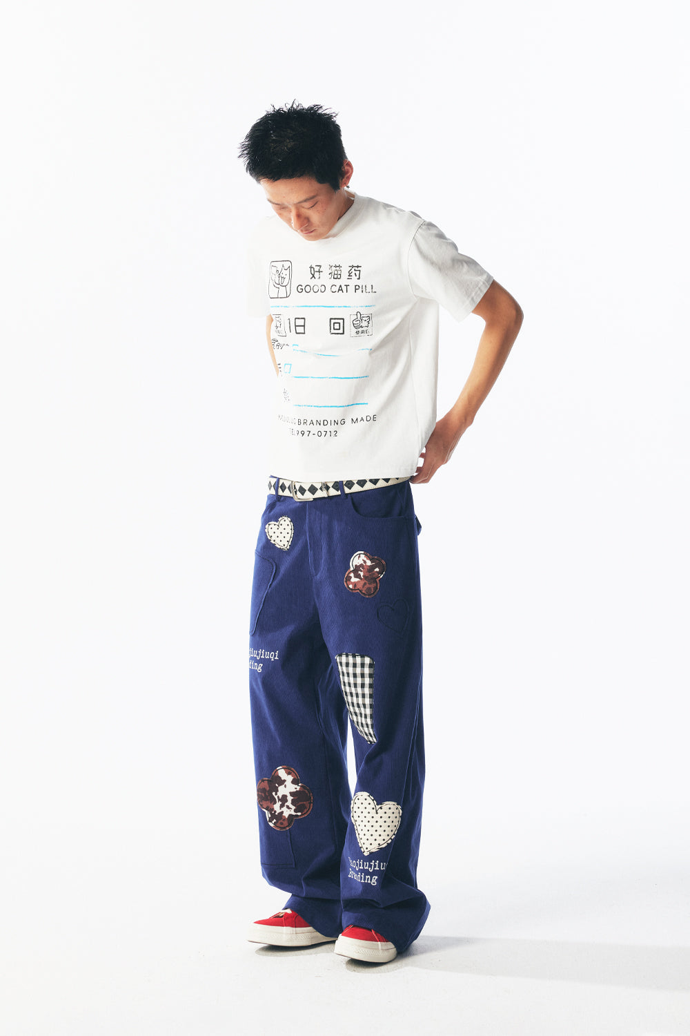 Patchwork Corduroy Overalls