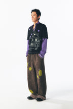 "Weird Bite House" Wizard Fake Two-Piece Long Sleeve