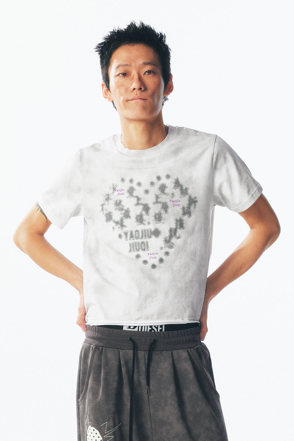 Love Climbing Higher Buildings Vintage Tie-Dye Short Sleeve