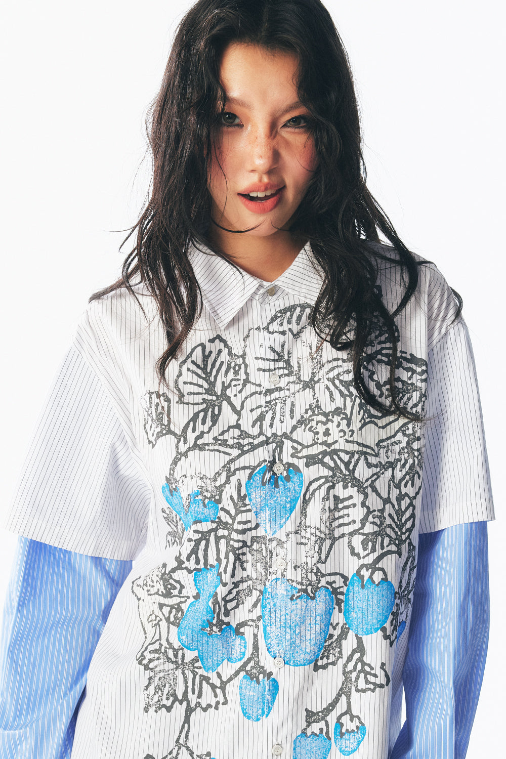 Strawberry Sprite Layered Shirt