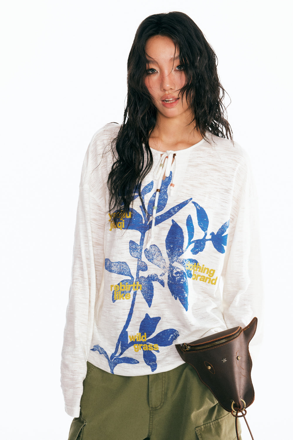 ビーズ飾り長袖「マヨエ」