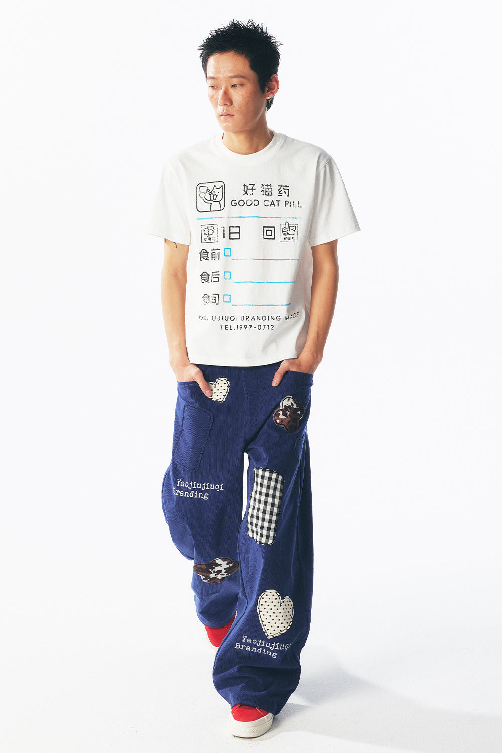 Patchwork Corduroy Overalls