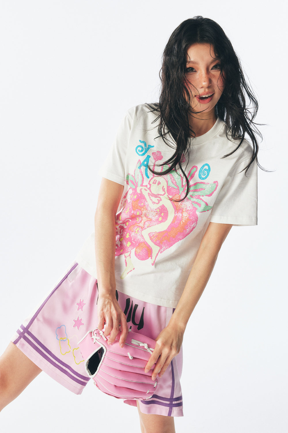 ストロベリーフェアリー クロップド半袖Tシャツ