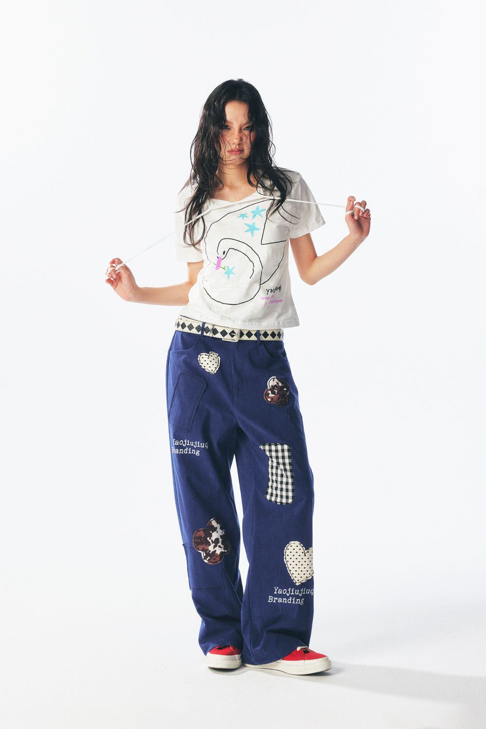 Swan Constellation Beaded Chain Short Sleeve