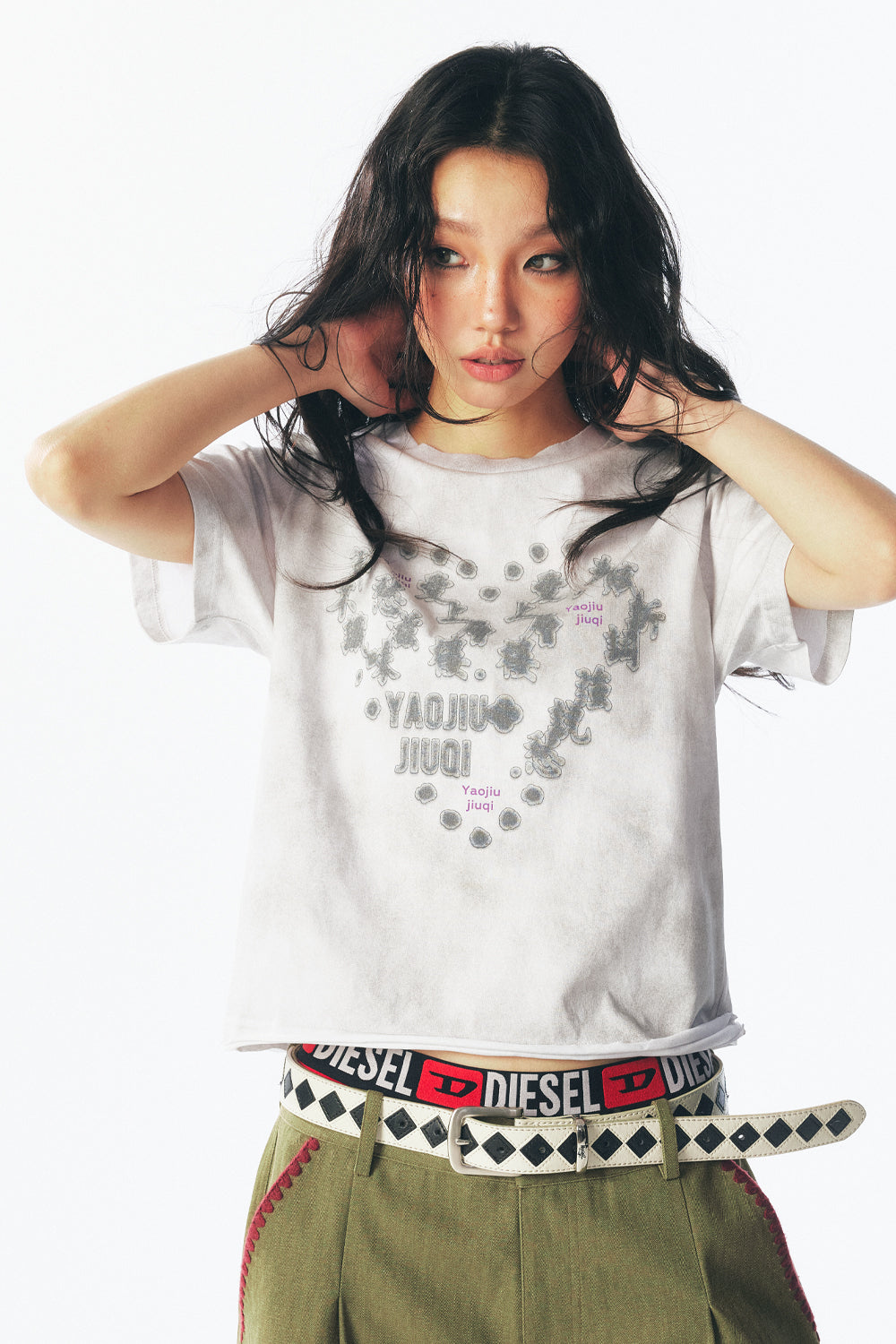 ラブクライミング ハイヤービルディングス ビンテージタイダイ半袖Tシャツ