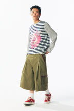 Strawberry Fairy Striped Long Sleeve Tee